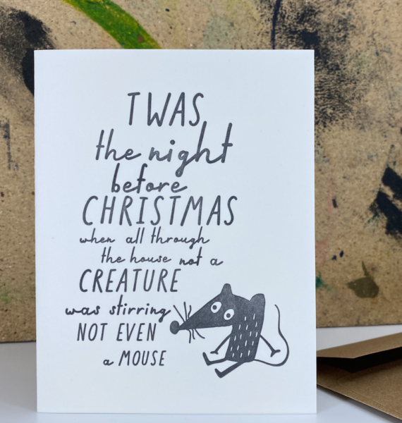 Twas The Night Before Christmas - Letterpress Card